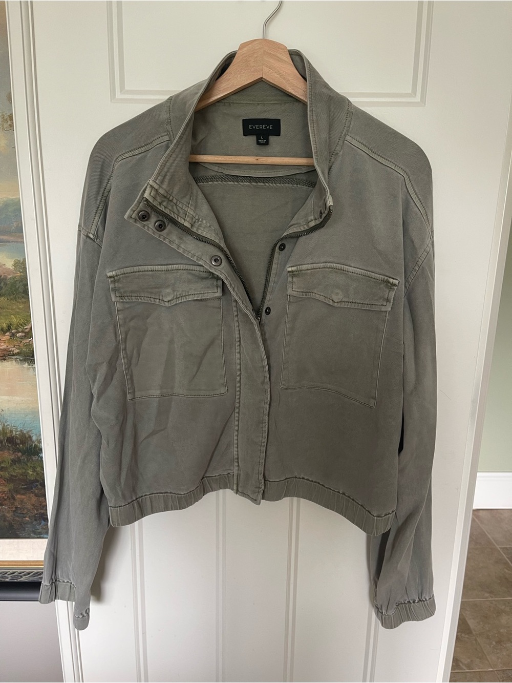 Evereve Utility Army Green Jacket